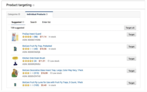 Individual Product Targeting
