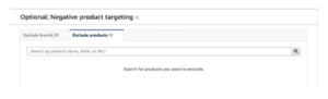 Negative Product Targeting